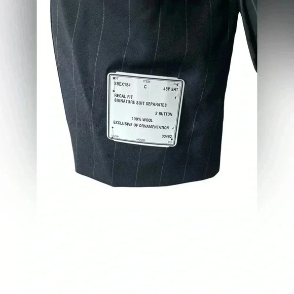 JoS. A. Bank Mens Unaltered 100% Wool Regal Fit Signature Suit Separates 48P - Picture 7 of 9